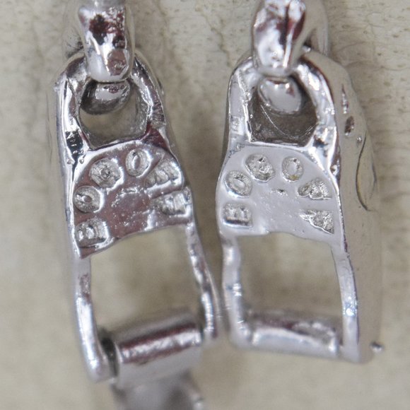 MCM Vintage BOGOFF Rhinestone & Silver Tone Necklace & Earring Set Parure - Picture 17 of 17